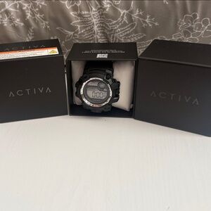 Activa Men's Black Digital Watch